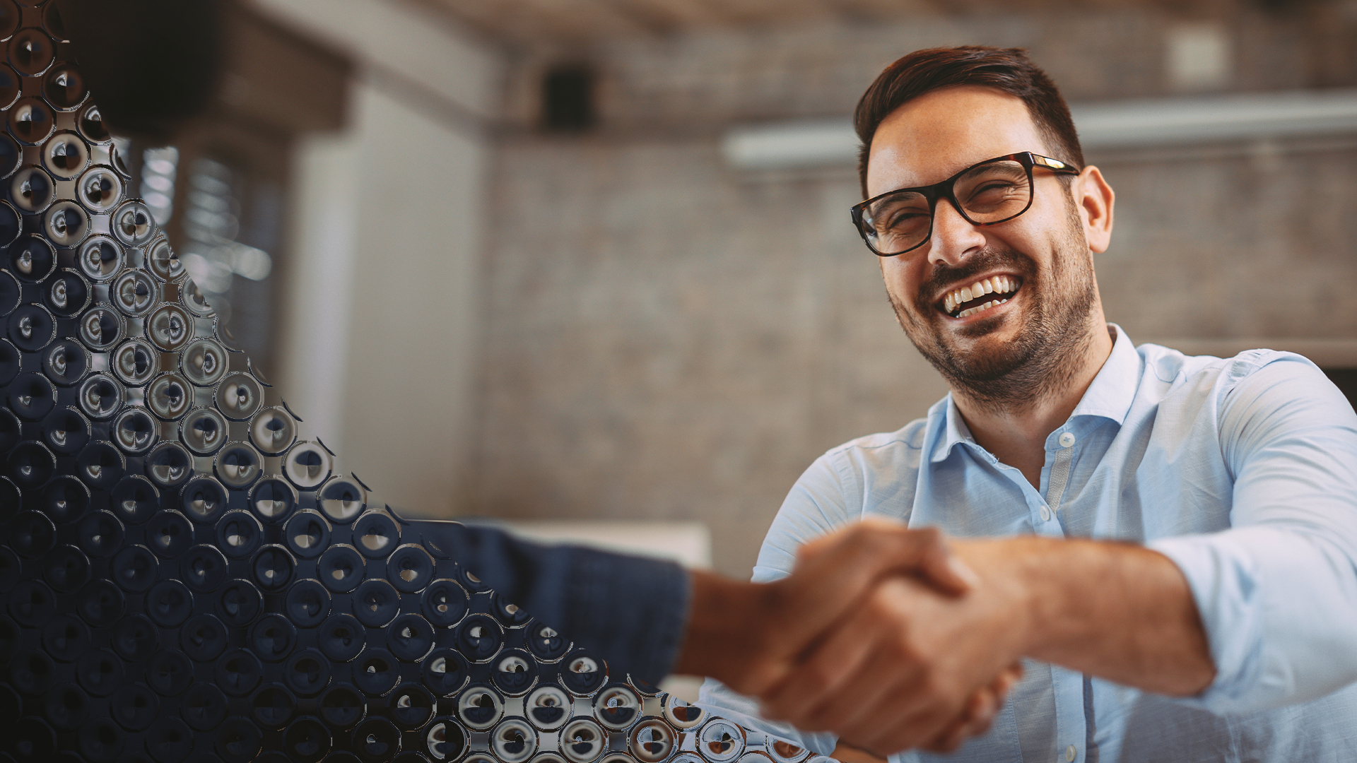 Image of a handshake between two men
