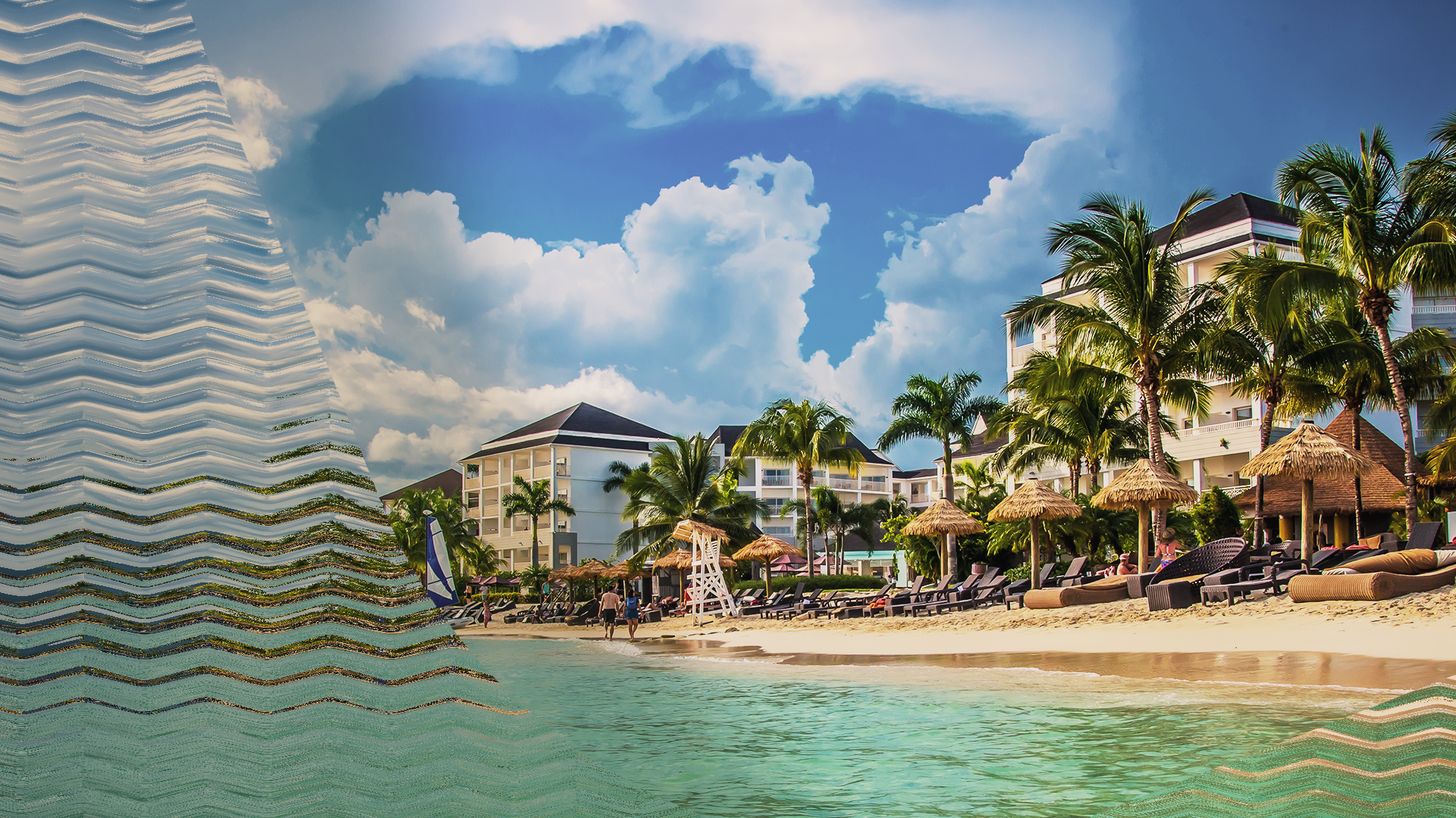 Image of a Jamaican beachside.