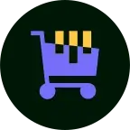 A shopping cart with items still inside